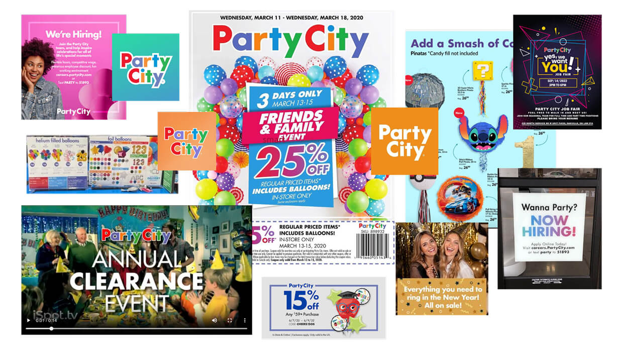 Mismatch Party City Branded Assets